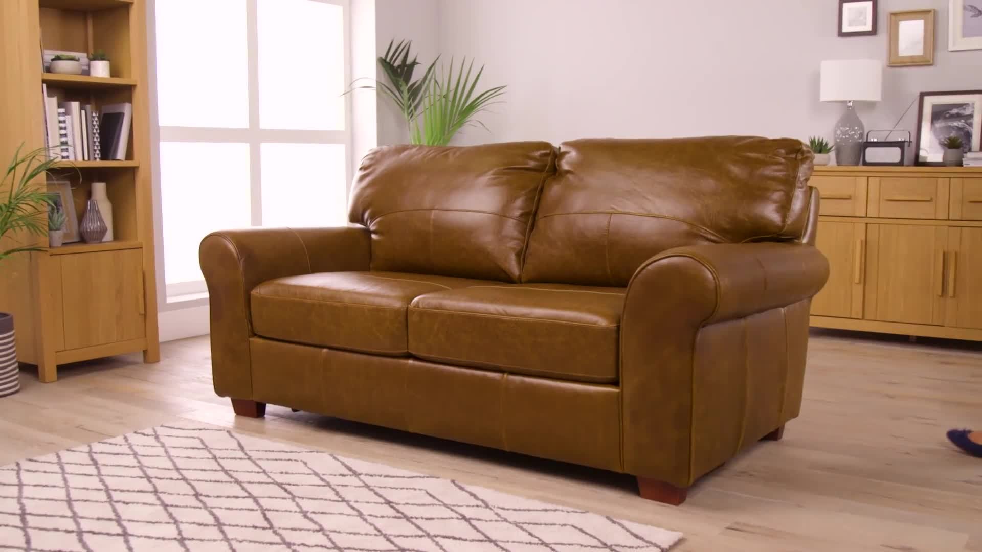 Argos deals tan sofa