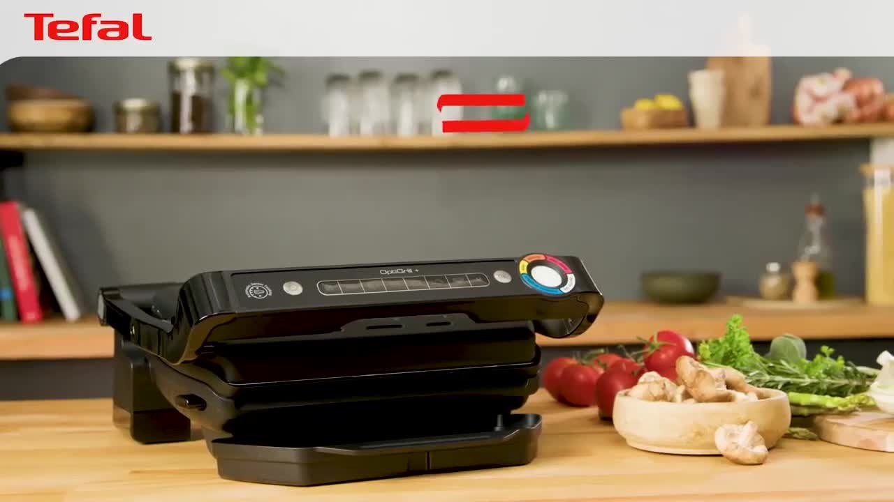 Tefal OptiGrill+ XL - Ciotola antiaderente per snack e backing XA7268 + ricettario per 2 litri, rivestimento antiaderente, in alluminio pressofuso con manici isolati termici, lavabile in