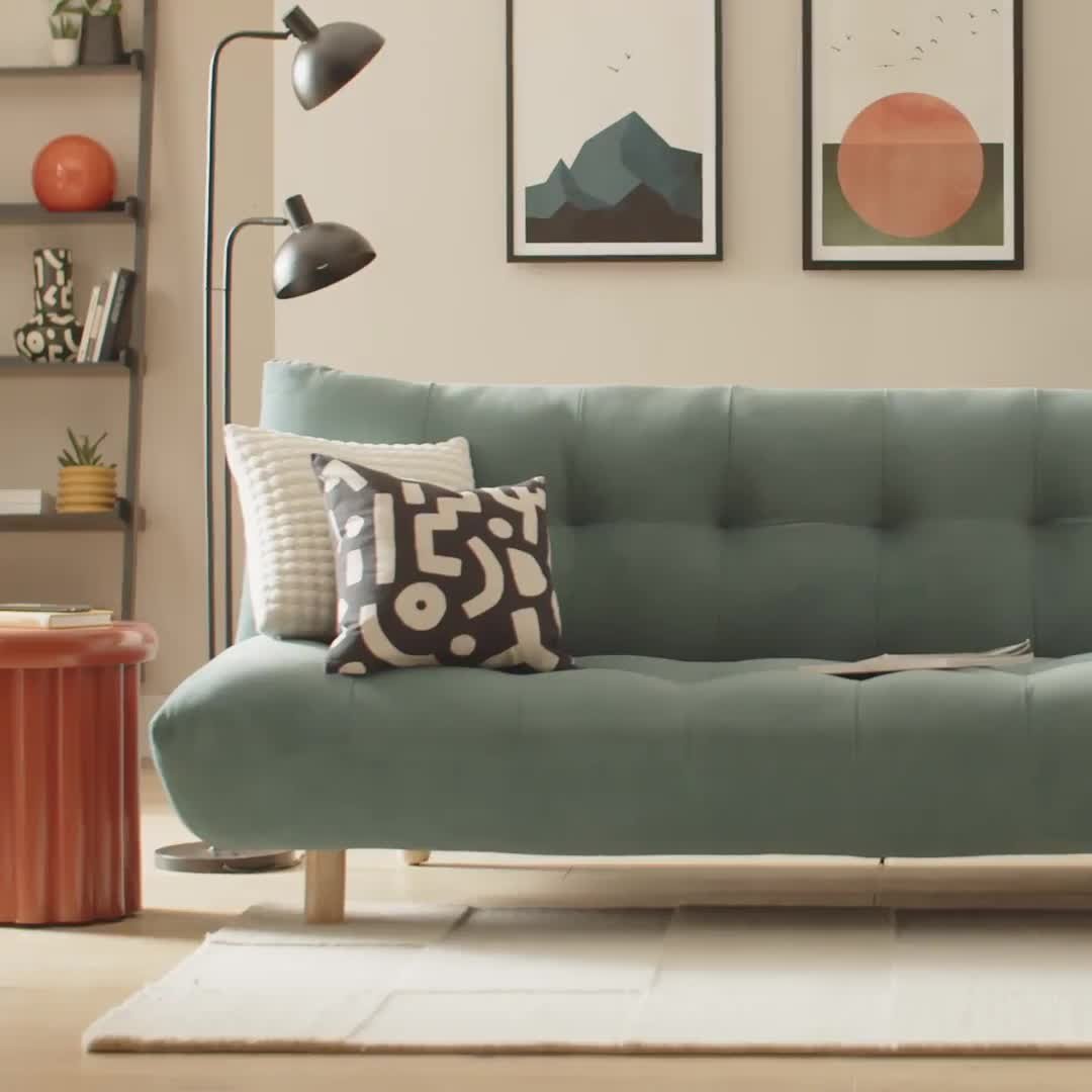 Habitat teal outlet sofa