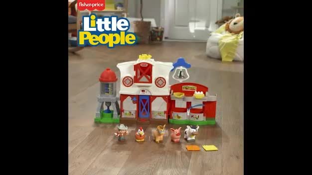 Little people caring for animals hot sale farm playset