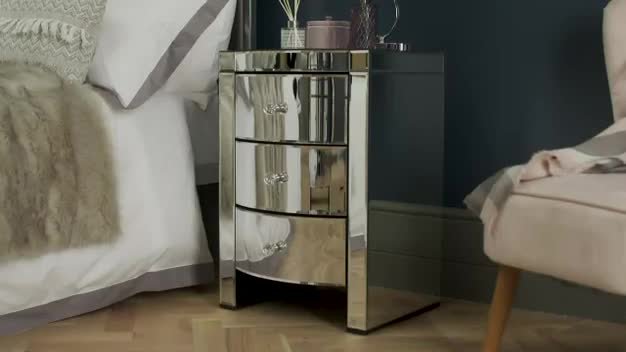 Silver bedside deals tables argos