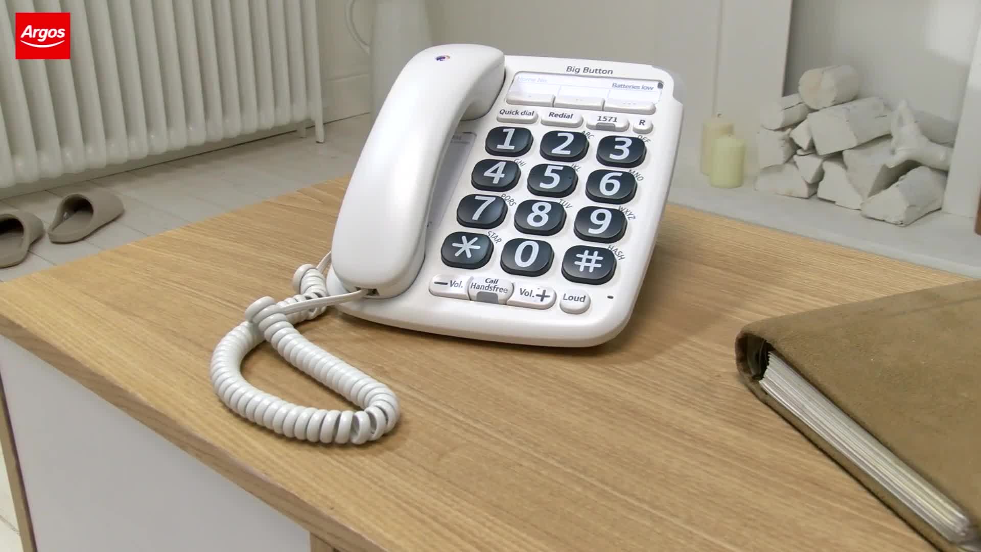 Argos deals telephone table