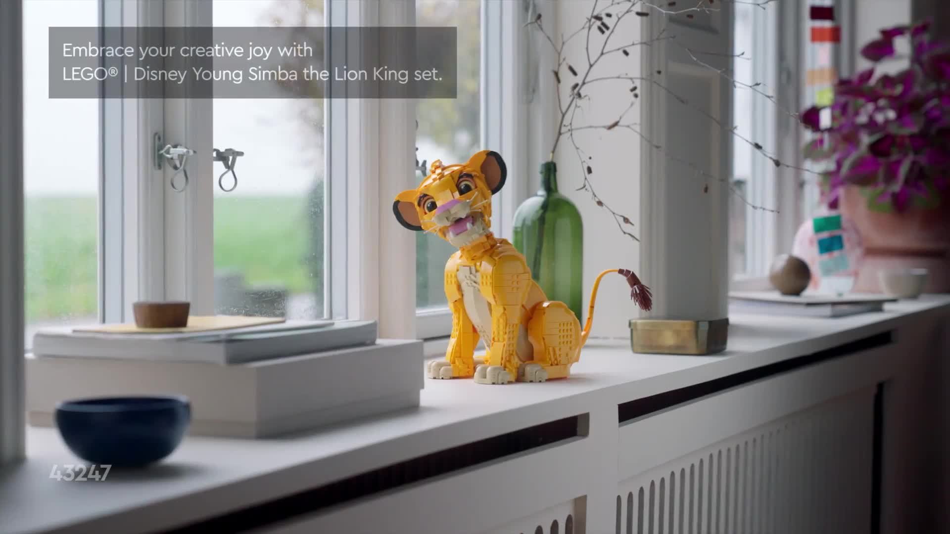 Acrylic Display Case For Lego 43247 Young Simba - Dust Proof Protection Case