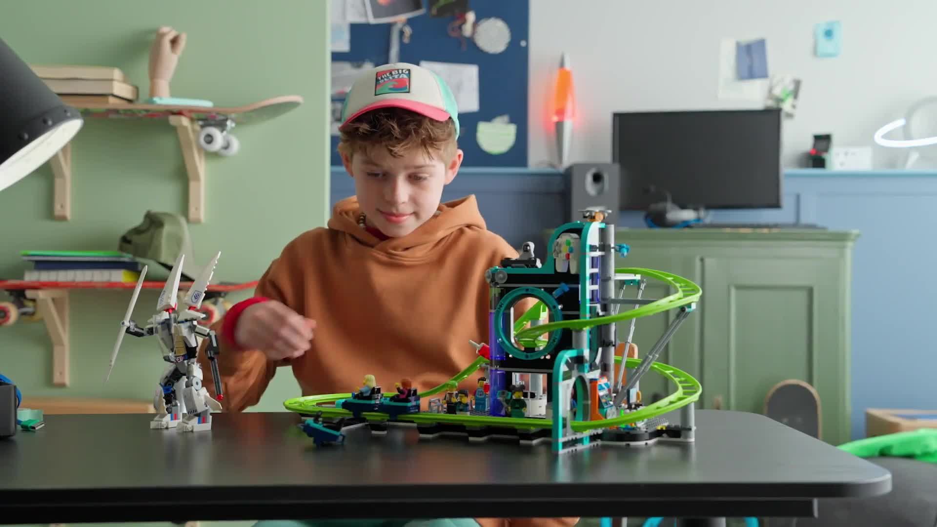 Buy LEGO City Robot World Roller-Coaster Park Creative Toy 60421