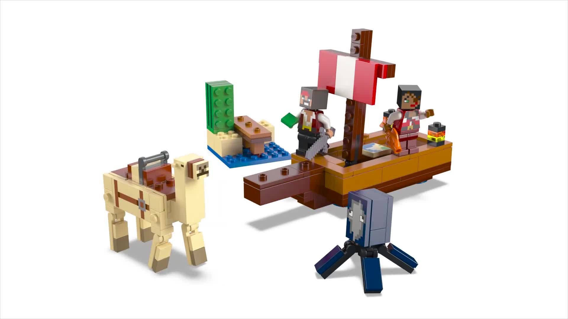 Buy LEGO Minecraft The Pirate Ship Voyage Building Toy Set 21259