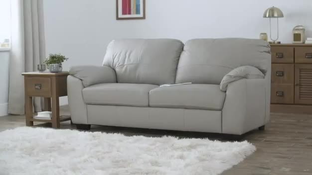 Argos milano outlet leather sofa