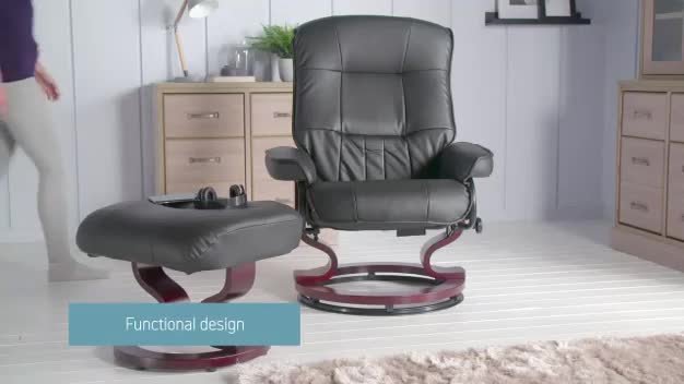 Buy Argos Home Santos Recliner Chair with Footstool Chocolate