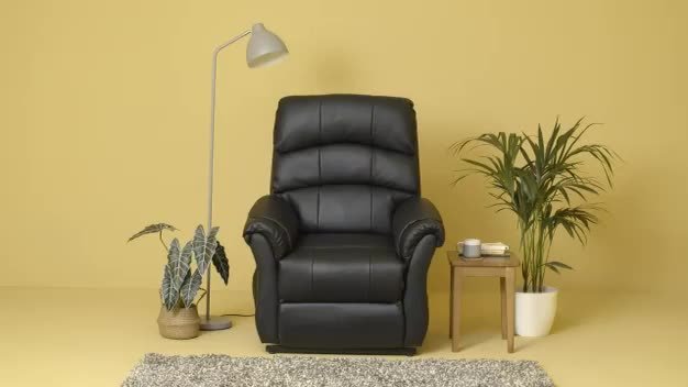 Buy Argos Home Warwick Leather Power Recliner Chair Black