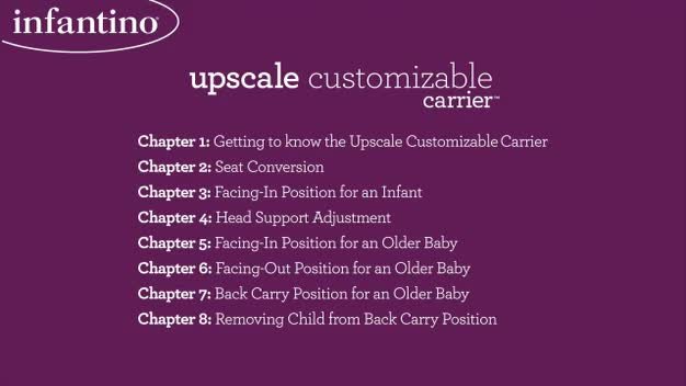 infantino upscale customizable baby carrier