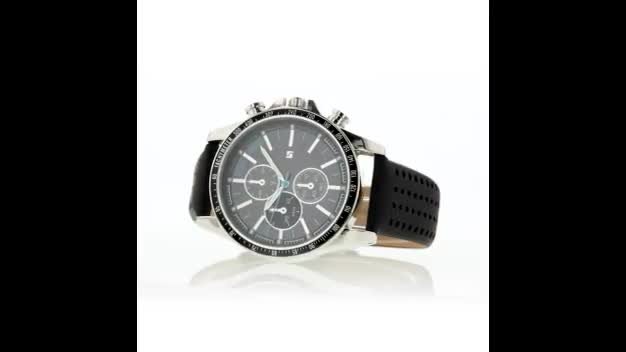 Spirit men's black on sale rubber strap watch