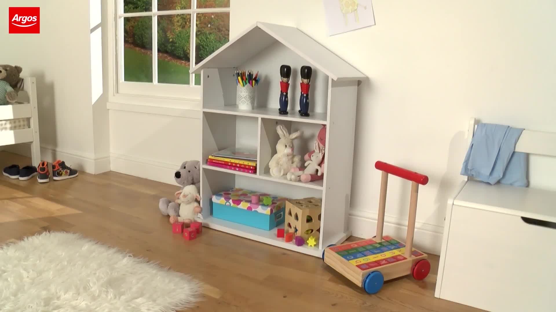 argos kids bookshelf