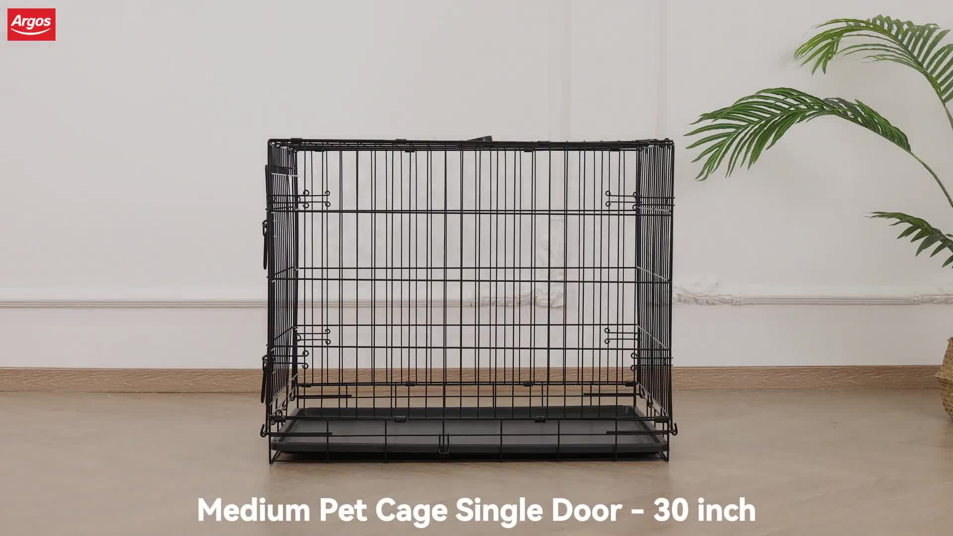 Buy Single Door 30 inch Dog Cage Medium Dog crates and cages