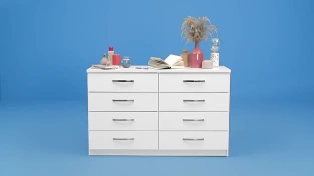 Argos white gloss chest of deals drawers