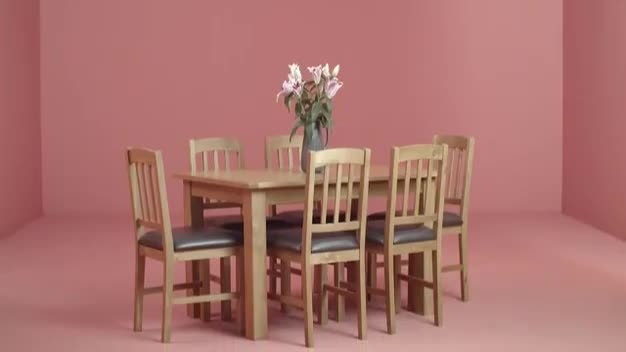 Argos dining table and 6 online chairs