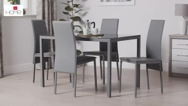 Argos glass table online and chairs