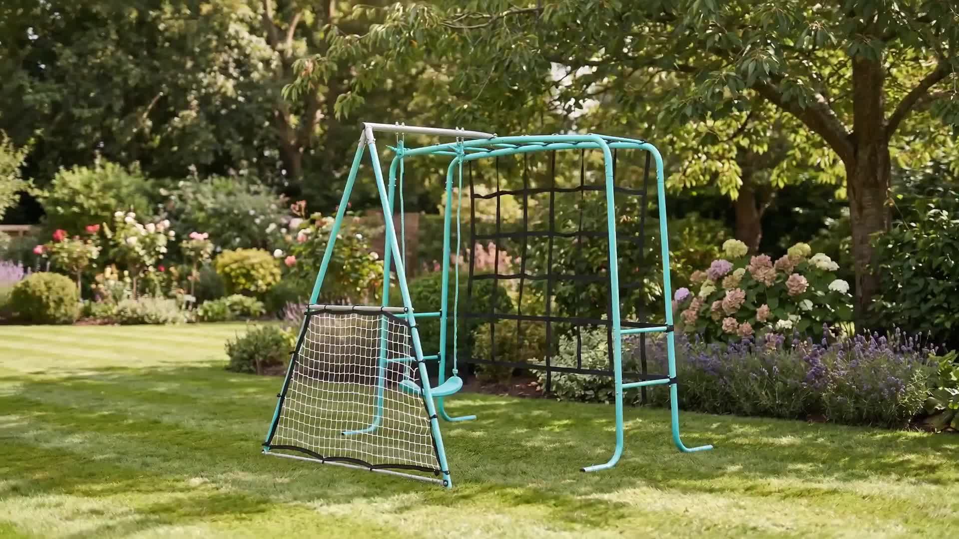 Buy Chad Valley Kids Swing With Climbing Net And Rebounder