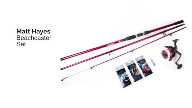 Complete Sea Fishing Set - Telescopic Beachcaster Rod + Reel with