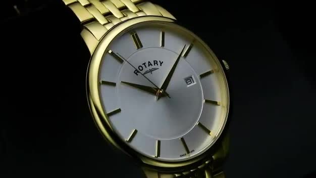 Buy Rotary Men s Gold Plated Stainless Steel Bracelet Watch