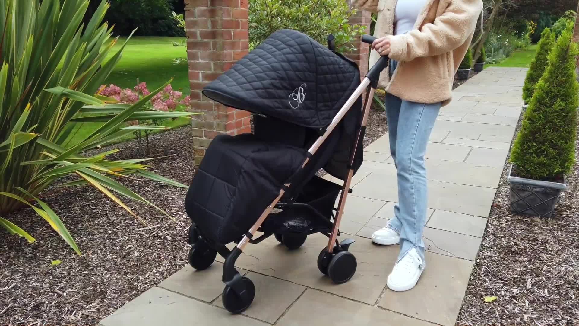 My babiie shop mb51 black stroller