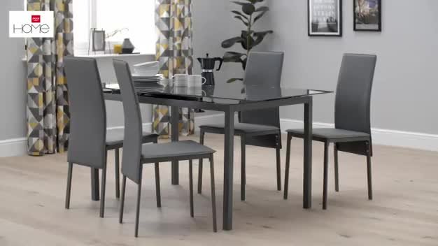 Argos table discount and chairs grey