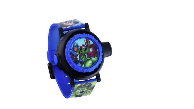 Buy Marvel Avengers Digital Projection Multicoloured Strap Watch Kids watches Argos