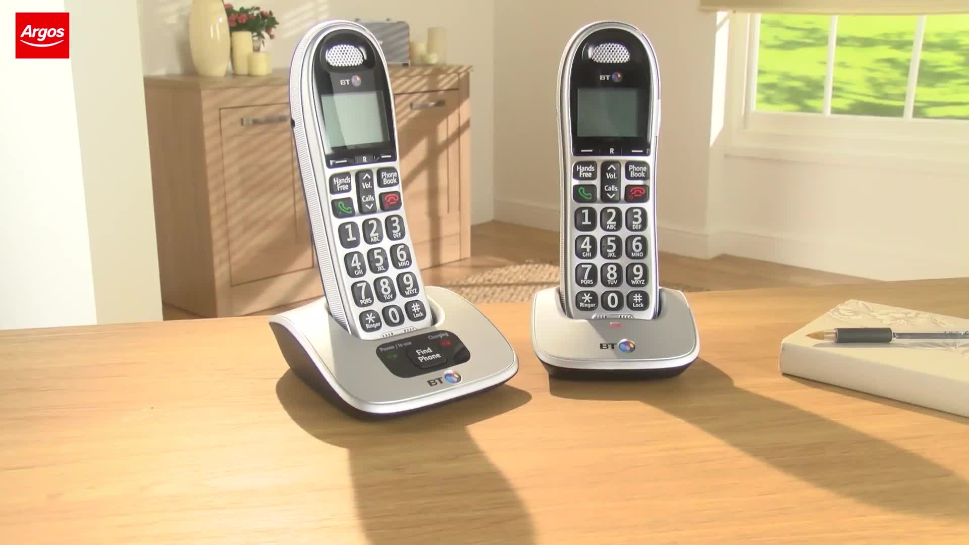 Buy Bt Big Button 4000 Cordless Telephone Twin Telephones Argos