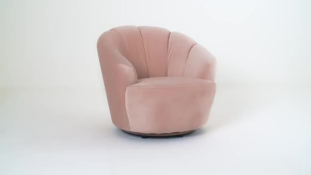 Buy Argos Home Ezra Velvet Swivel Chair Blush Pink Armchairs And Chairs Argos