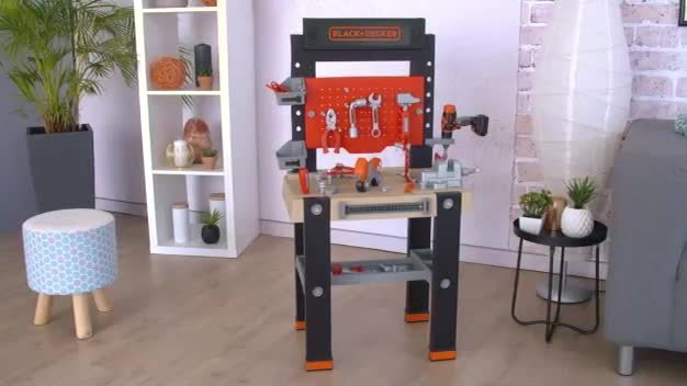 smoby star giant black & decker workbench