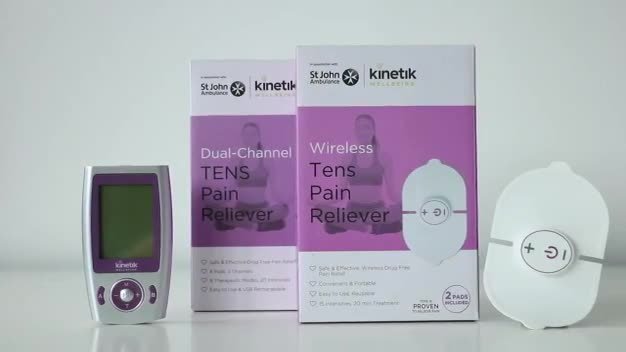 Buy Kinetik Wellbeing Dual Channel TENS Machine - TD3, Digital pain relief