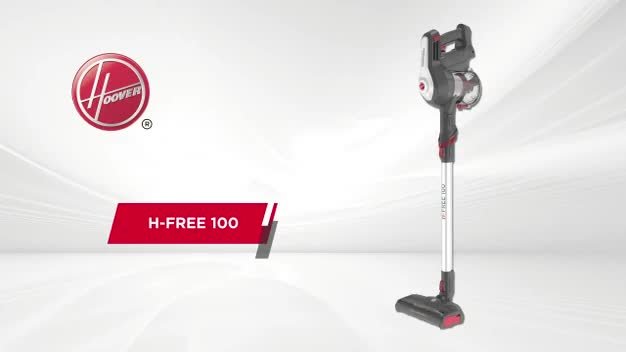 H-FREE 100 Home HF122GH Cordless Vacuum Cleaner - Grey, Silver & Red