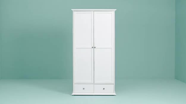 White deals standing wardrobe