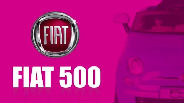 6v fiat 500 car in pink
