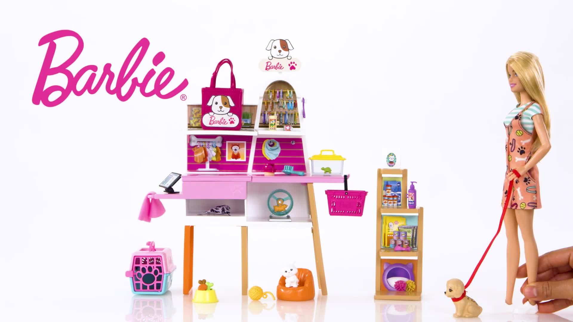 Barbie best sale puppy set