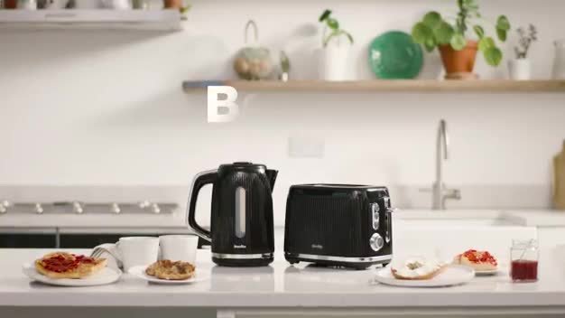 Breville Bold Electric Kettle 1.7L & 2 Slot Toaster Set Silver Chrome 5  Colours