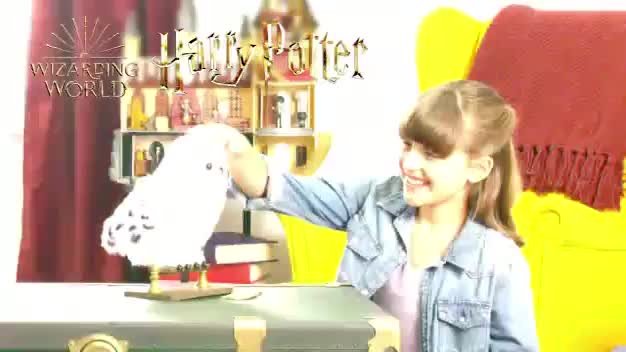 Wizarding World Harry Potter, Enchanting Hedwig Interactive Owl with Over  15 Sounds and Movements and Hogwarts Envelope, Kids Toys for Ages 5 and up