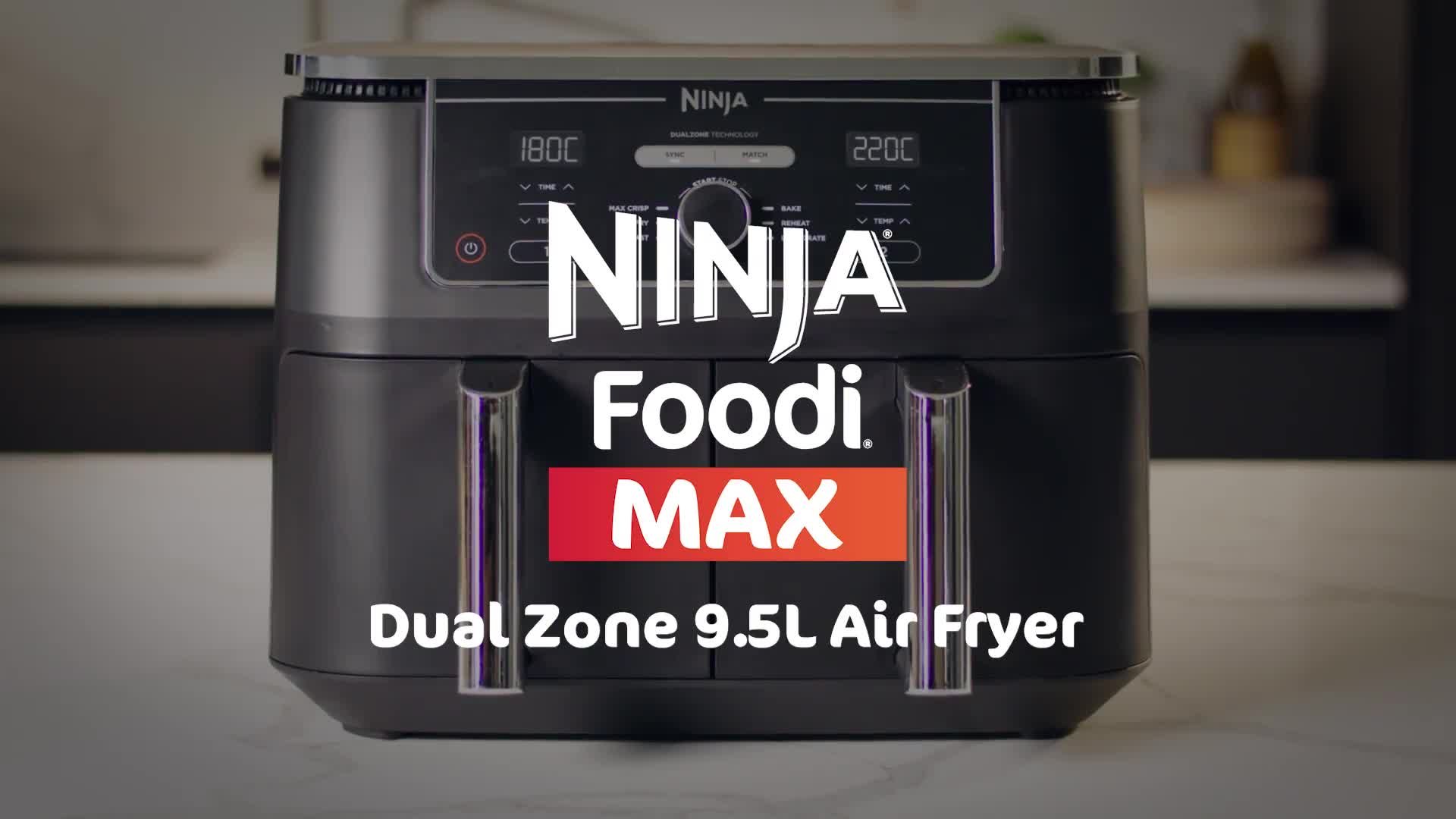 Ninja 9.5L Foodi MAX Dual Zone Air Fryer, AF400UK, Black