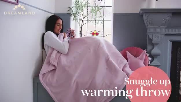 Buy Dreamland Snuggle Up Pink Heated Throw - Large | Electric blankets |  Argos