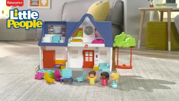 Fisher-Price Little People Friends Together Play House Toddler Learning  Playset, 10 Pieces