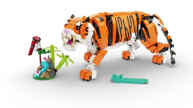 Buy LEGO Creator 3in1 Majestic Tiger Animal Building Toy 31129