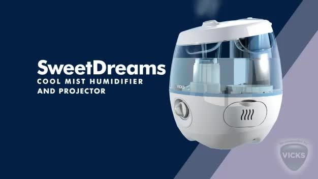 Vicks VUL575E1V1 Sweet Dreams Cool Mist Humidifier - New Version, 3.8L