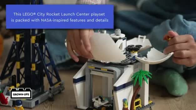 LEGO City Rocket Launch Center Building Toy Set 60351, NASA-Inspired Space  Toy with Rocket, Launch Tower, Observatory, and Mission Control, Pretend