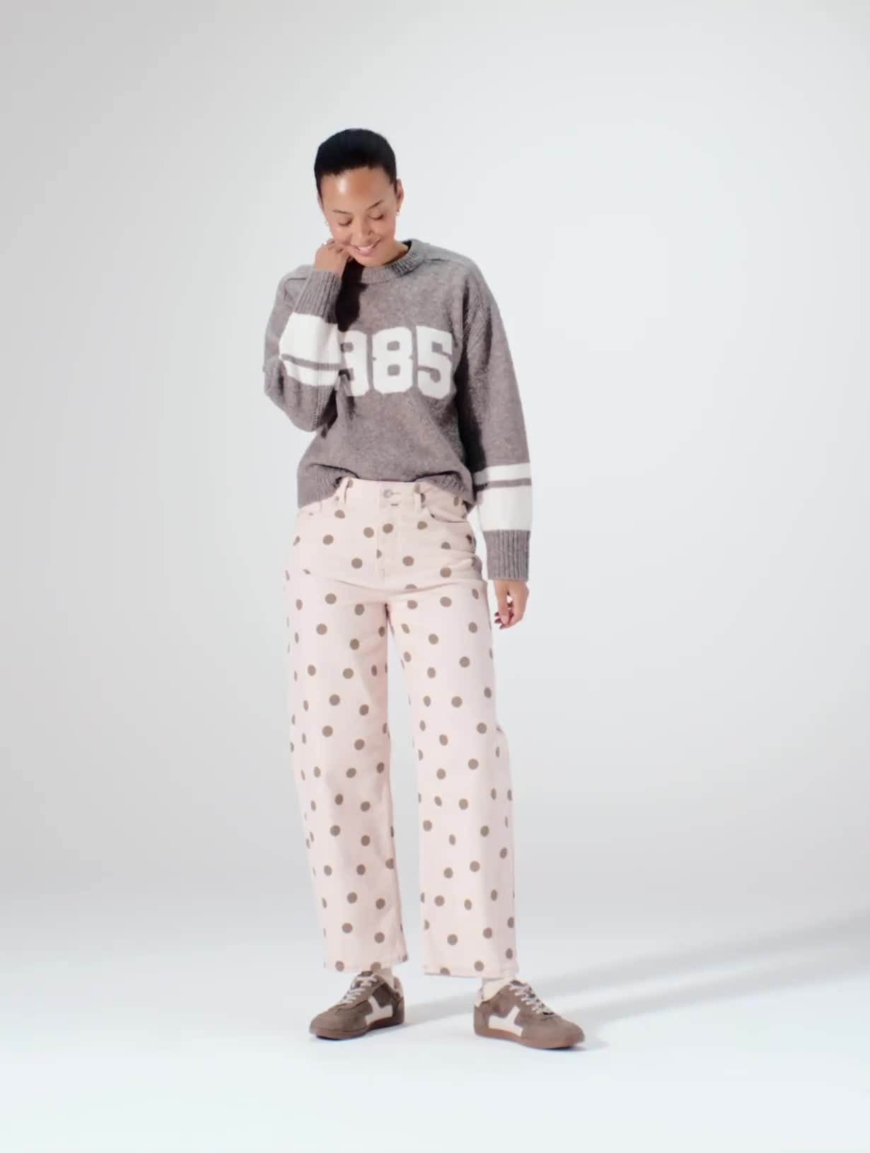 Pink Polka Dot Jeans 18 - Video 1 thumbnail